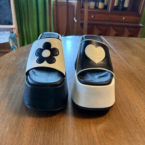 Delia*s x Dolls Kill Color Block Platform Mule